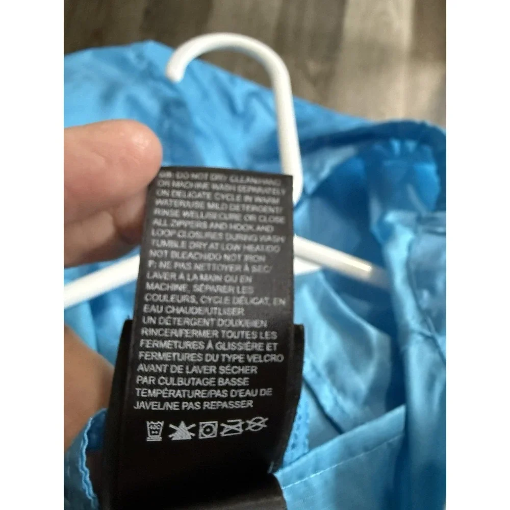The North Face Girls DryVent Rain Jacket Blue Windbreaker Size XL 18/20